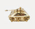 Brass Tank Miniature For Children Playing 0.86Kg